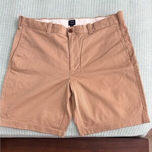 J. Crew Men's Flat Front Tan Shorts